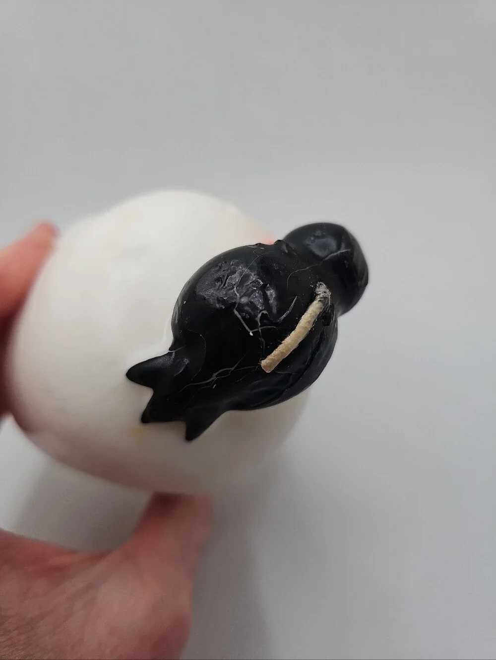 Vintage Skull & Crow Halloween Novelty Candle